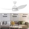Dimmable LED Ceiling Fan Easy To Install 6 Speeds 32W Reversible Quiet 38 Inch Energy Efficient Ceiling Fan for Living Room