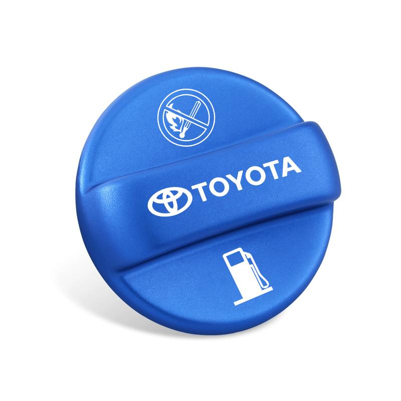 AOU1 Metal Car Fuel Tank Cap Cover Dirt and Scratch Resistant for Toyota RAV4 Highlander Prado Crown Exterior Styling Accessories