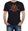 Mens Japanese Samurai Face Mask T-Shirt Japan Anime Kitana Tokyo