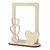 Wooden Heart Photo Frame To Assemble and Decorate 15 X 12 Cm 4 Pieces