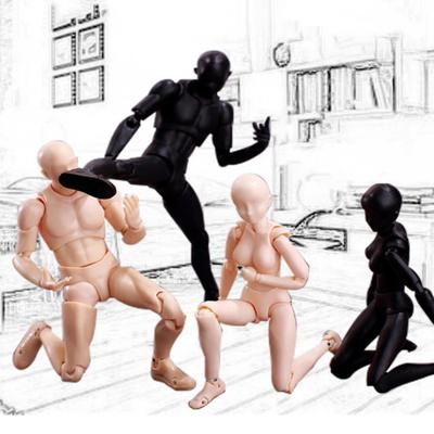 Фигурка художника с подвижными суставами для рисования, живописи, эскизов. Модель манекена с подвижными суставами. Мужской и женский манекен. Подвижная фигурка для позирования.