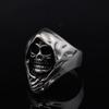 S925 Silver Ring Personalized Skull Death Punk Jewelry Rock Ring
