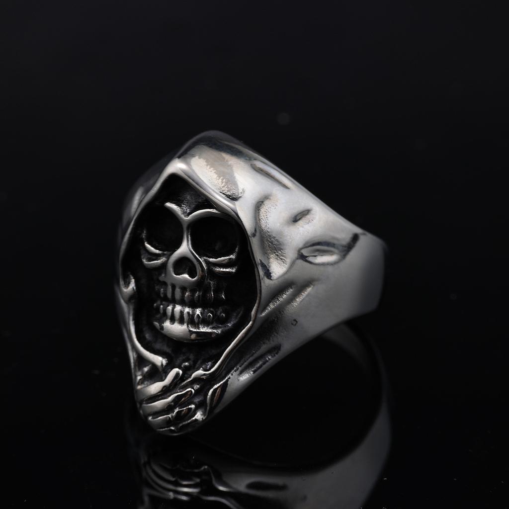 Серебряное кольцо S925 с индивидуальным дизайном, панк-ювелирное украшение, рок-кольцо