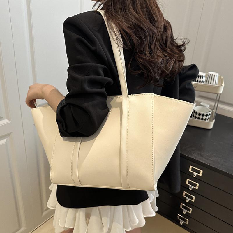 Минималистичный набор сумок-тоут с принтом букв из ПУ, на молнии, на плечо для женщин для покупок и повседневного использования