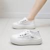 Белые туфли женские новые летние студенческие универсальные повседневные модные туфли на толстой подошве модные кроссовки