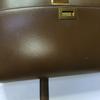 [Pre-Owned] Classic Box Gold Buckle Polished Calfskin Tofu Square Crossbody Shoulder Bag Medium - Fair #1PD4JS8