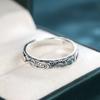 Vintage Carved Pattern Ring for Women Antique Silver Color Bohemian Retro Accessories Wedding Band Jewelry Gift