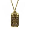 Vintage Style Tarot Card Necklace Gold Tone Mini Card Pendant Tarot Pendant Necklace  Gift Giving