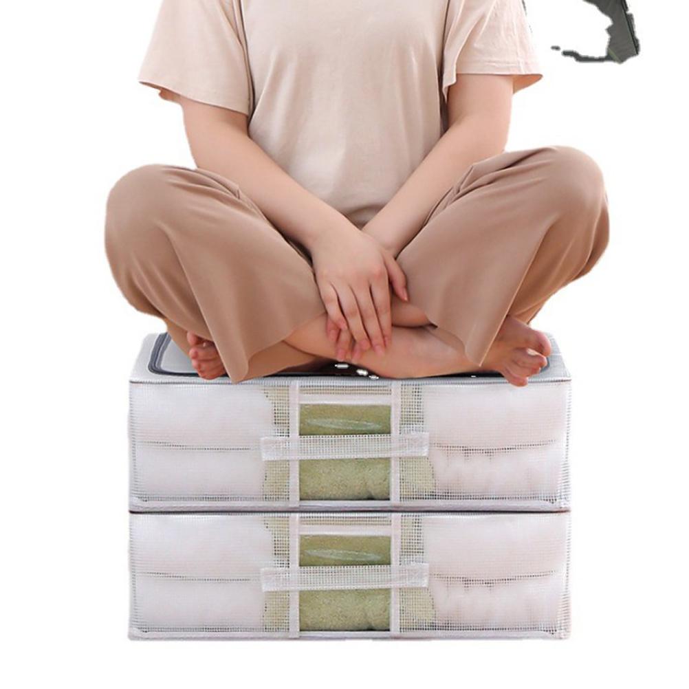 Non Woven Underbed Storage Bag Quilt Blanket Clothes Storage Bin Box Folding Organizer Clothing Container