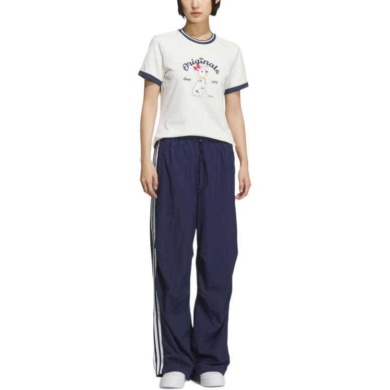 adidas Оригинальная футболка с рингером Disney Dalmatian Женские топы KG6696