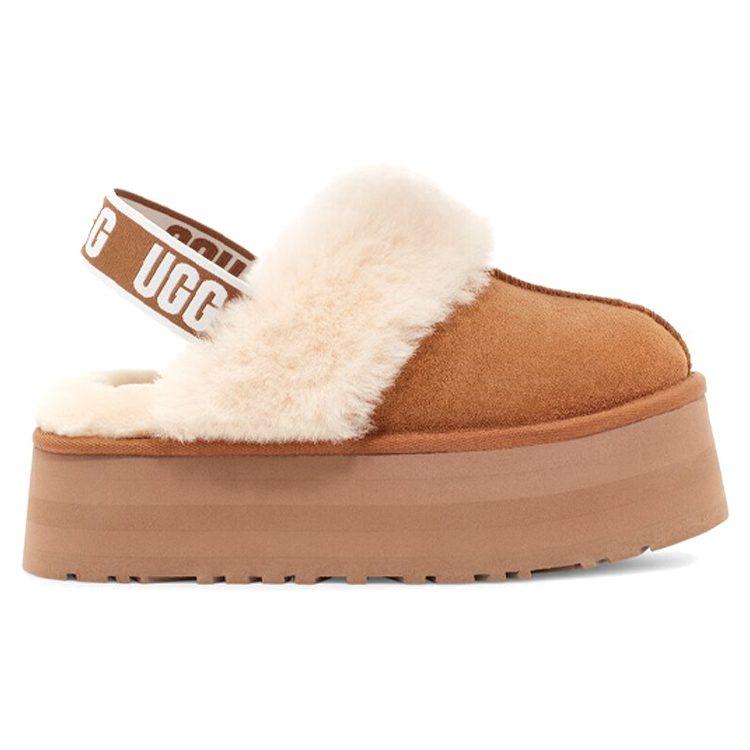 UGG Женские тапочки Funkette Каштановые 1113474-CHE