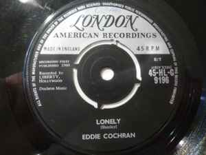 7-дюймовая пластинка EDDIE COCHRAN - Lonely 45HLG9196 London Records, 1960 UK Рок Б/У