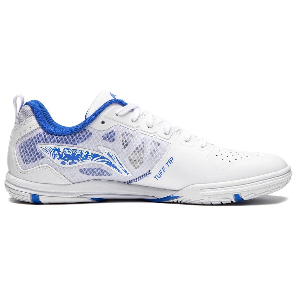 Li Ning Hawkeye 2.0 PRO Нескользящие износостойкие низкие кроссовки для настольного тенниса Унисекс Белый Синий APPU023-9