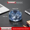 Crystal Glass Ashtray: Elegant, Fly-Repellent Design for Home or Office