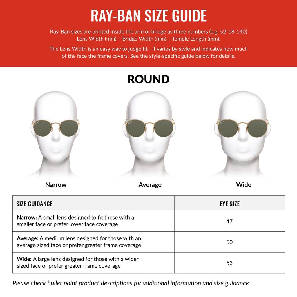 Солнцезащитные очки 0RB3447 ROUND METAL 029 Серебристые 53 Ray-Ban