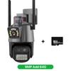 Новая 9-мегапиксельная IP-камера с тремя объективами, EU WIFI, 4K HD, двойной экран, PTZ-камера с автоматическим отслеживанием, камера видеонаблюдения, 4 МП, P2P, видеонаблюдение iCSee