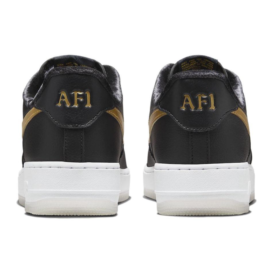 Nike Air Force 1 Low Premium Bronx Origins — мужские кроссовки к 50-летию, черный металлик-золото-белый FN6835-010