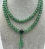 Новые 8 мм зеленые нефритовые тибетские буддийские 108 четок Мала ожерелье