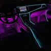 5m Car Interior Accessories Atmosphere Lamp EL Cold Light Line With USB DIY Decorative Dashboard Console Auto LED Ambient