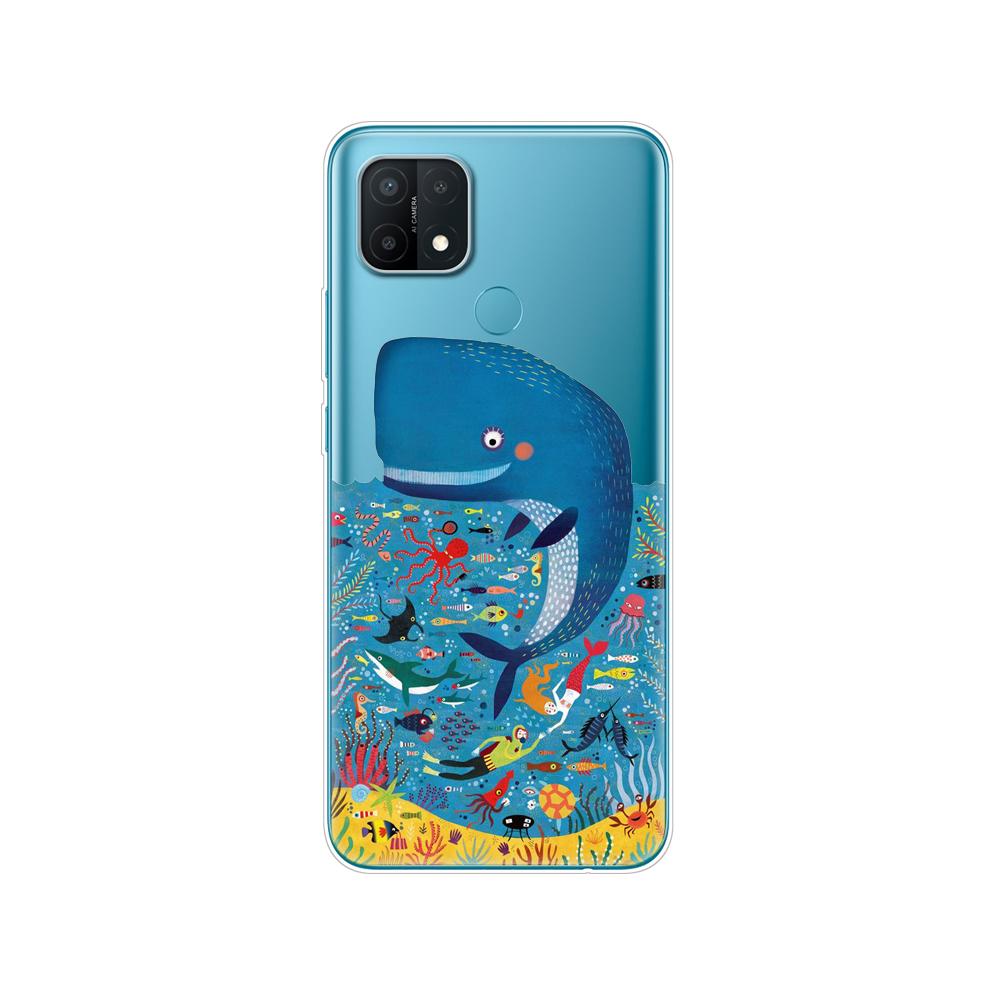 Чехол для OPPO A15, чехол для OPPO A15S, силиконовый мягкий чехол из ТПУ для телефона OPPOA15 CPH2185 A 15 S CPH2179, бампер 6,52 дюйма, Fundas Shell