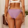 Sexy Panty for Woman Breathtable Lace Decoration Seamless Comfortable Solid Color Low-Waist Underwear