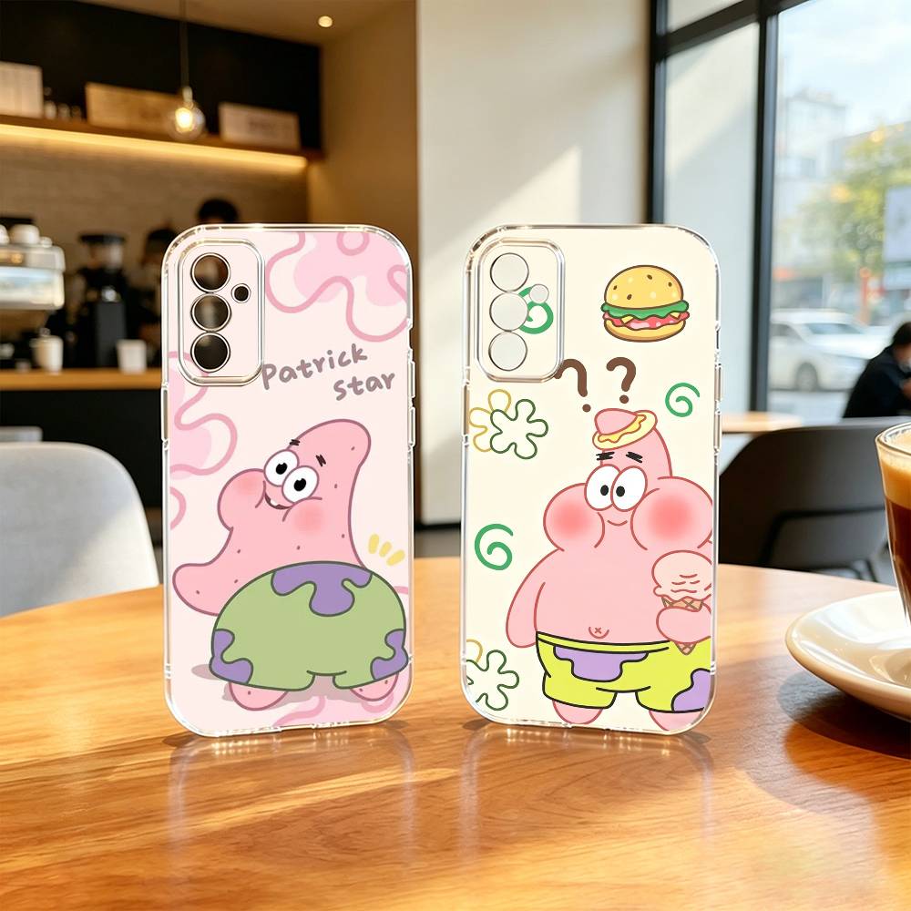 Cartoon Patrick Z-Sponge Funny B-BoB Phone Case Transparent Silicone Soft For SamsungA10,12,20,21S,30,31,40,50,51,52,70,71