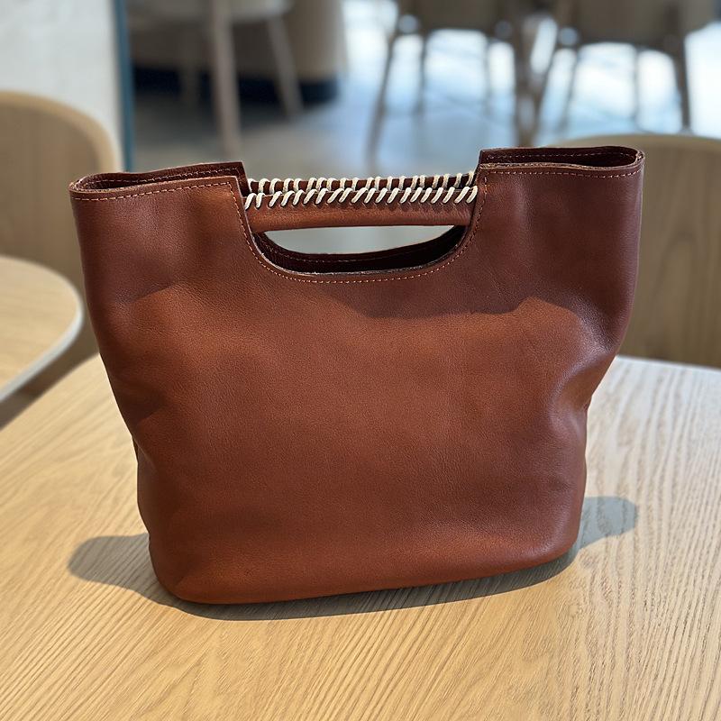 Johnature Женская сумка ручной работы из натуральной кожи, винтажная сумка большой вместимости через плечо