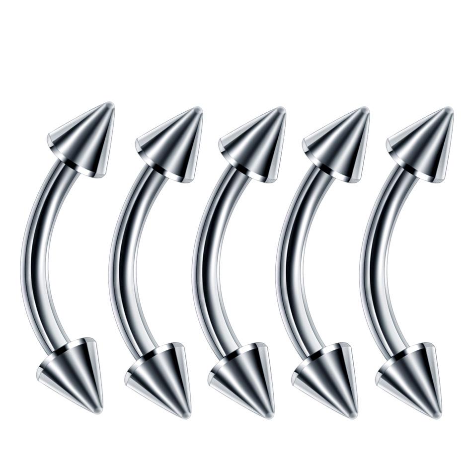 60-Piece Stainless Steel Lip, Stud, and Nose Ring Set – Popular European & American Piercing Jewelry Accessories