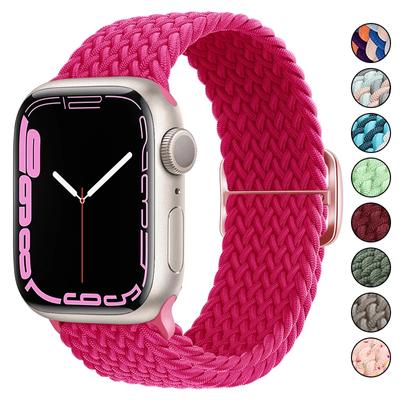 Плетеный ремешок Solo Loop для Apple watch Ultra band 40 мм 44 мм 41 мм 38 мм 49 мм 45 мм Эластичный нейлоновый браслет для iWatch series 9 8 7 3 se