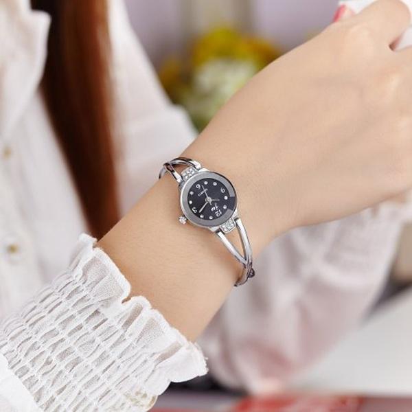 Роскошные часы со стразами для женщин и девочек, элегантные кварцевые наручные часы из нержавеющей стали, браслет