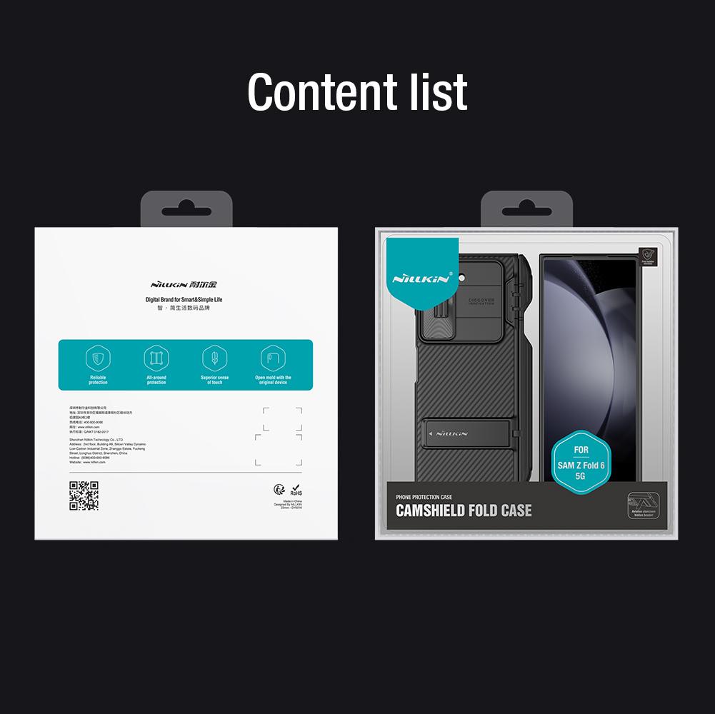 For Samsung Galaxy Z Fold 6 5G Case Nillkin CamShield Fold ( Pen Holder Version ) Case for Samsung Z Fold6 5G Cover