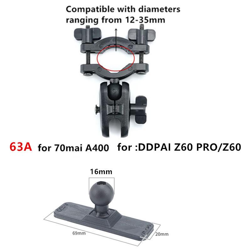 Dash Cam Rear View Mirror Mount Fixed Clip For 70mai Dash A400 DDPAI Dash Cam Z60 PRO / Z60 Base bonding joint support
