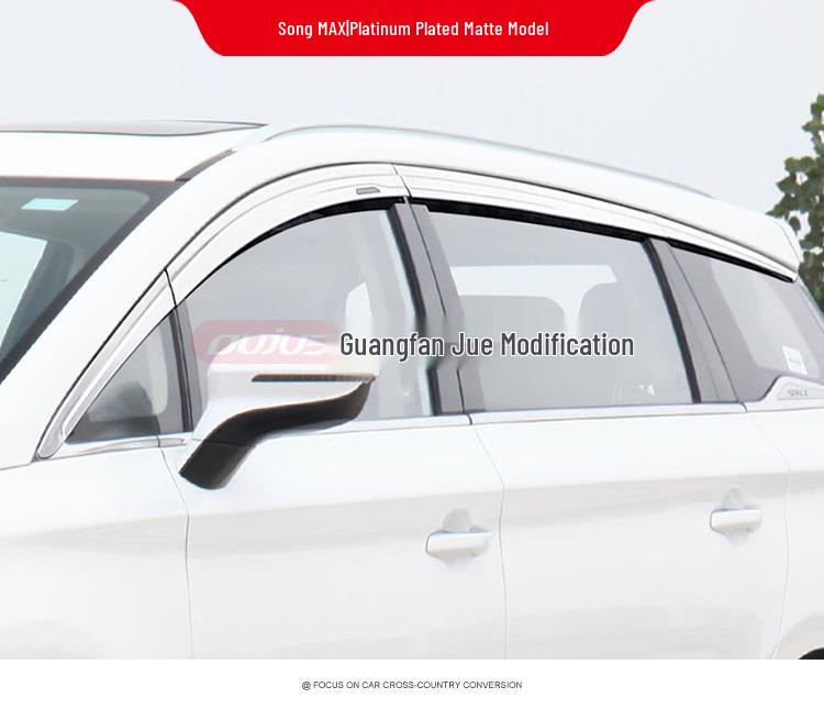 Electroplated Rain Guards for BYD Song Pro/PLUS/MAX DMI Window Eyebrows