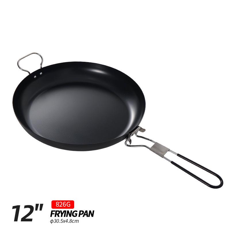 Portable Non-Stick Foldable Camp Pan for BBQ and Picnic