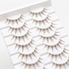 10 Pairs 3D Brown False Eyelashes Japanese Cosplay Faux Mink Lashes Fashion Spiky Lashes  for Women