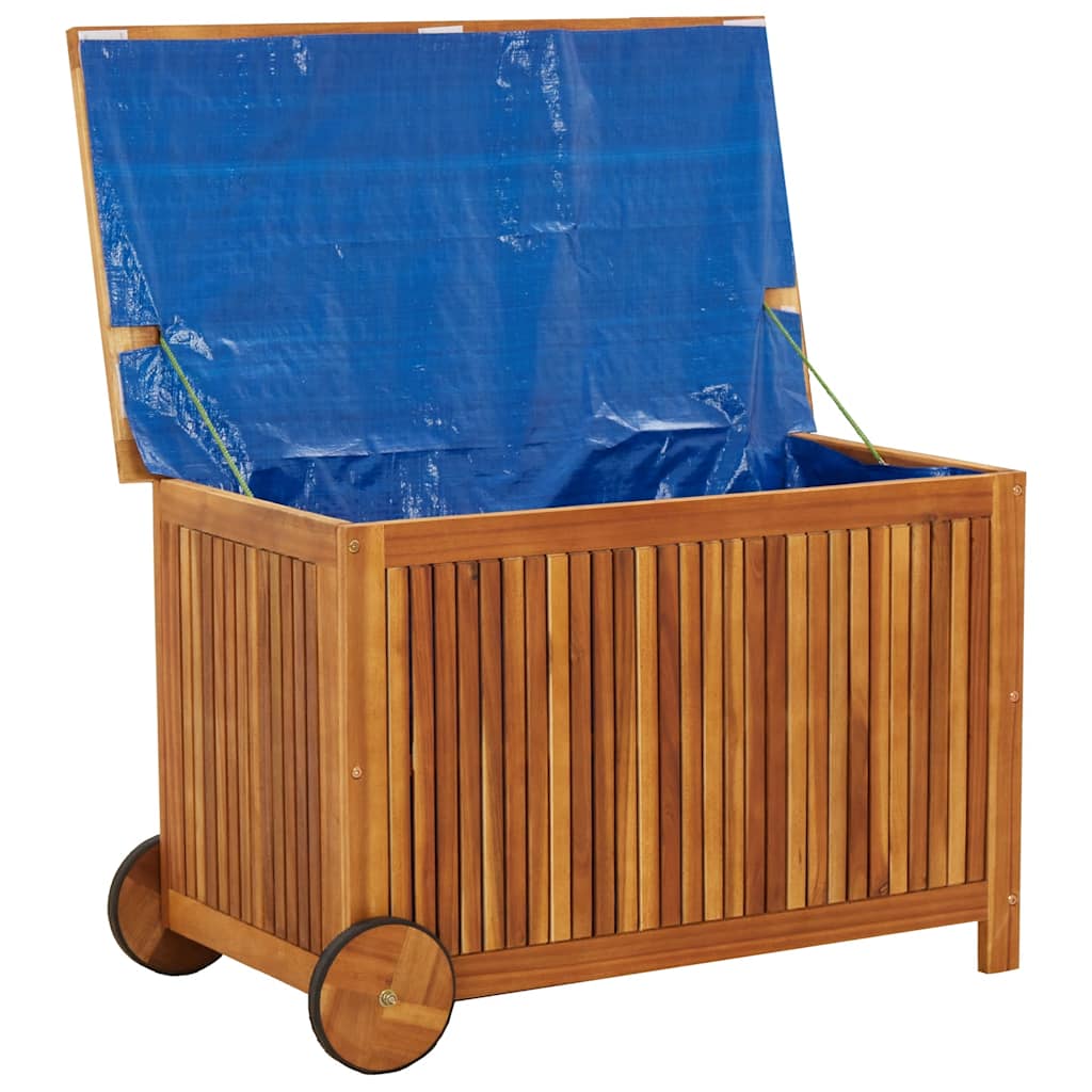 Vidaxl Садовый контейнер на колесиках, 90x50x58 см, массив акации
