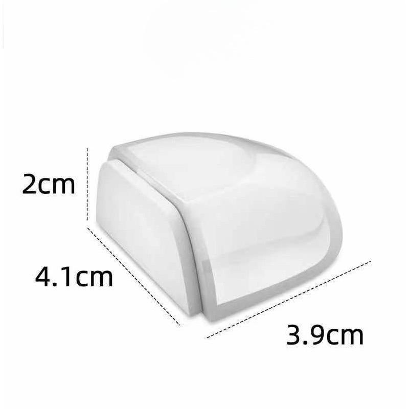 1/2 шт. Дверной стопор без пробивки Прозрачный самоклеящийся держатель для двери Дверной стопор для дома Защита стен и мебели Аксессуары