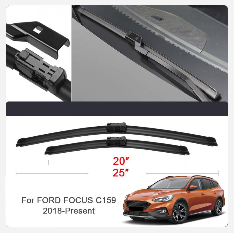 2PCS Car Blade Windshield Wiper For FORD BRONCO ECOSPORT ESCAPE EVEREST EXPLORER F-15 FIESTA MUSTANG MACH E RANGER TAURUS TERRITER