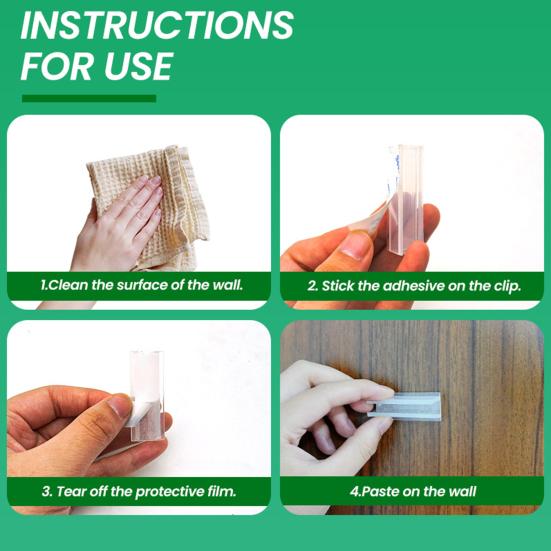 LED Strip Light Clips Wall Mounted Rope Light Clips with Adhesive Waterproof Wall Strip Light Holder for Neon Rope Lights