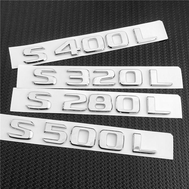 D81pcs Car Badge Rear Trunk Body Sticker Emblem Decoration For Mercedes Benz AMG 4MATIC E43 E63 E63S C63 C635 GLE350 GLE GLC E320L