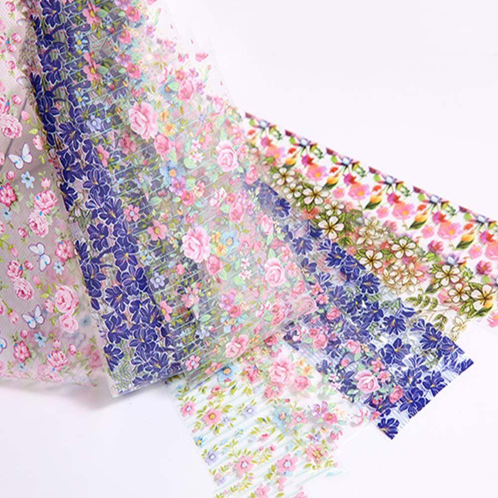 Слайдеры Переводные Наклейки Голографические Наклейки для Ногтей Цветочные Наклейки-Фольга для Ногтей Цветочные Наклейки для Ногтей