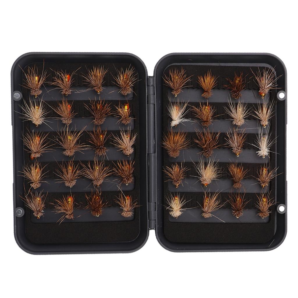 40 шт. наживка для ловли рыбы нахлыстом из нержавеющей стали набор приманок для ловли рыбы нахлыстом с коробкой для хранения рыболовные принадлежности