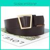 Fashion Trapezoid Buckle Leather Belt For Women With Vintage Pu Style For Casual Wear