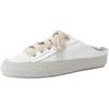 Little White Shoes Women's Summer Niche Design Shoes Satin Silk Versatile Casual Half Drag One Pedal Lazy Shoes