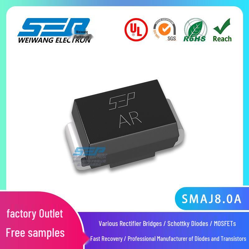 SEP SMAJ8.0A SMA TVS Diode - AR Screen, Transient Voltage Suppressor