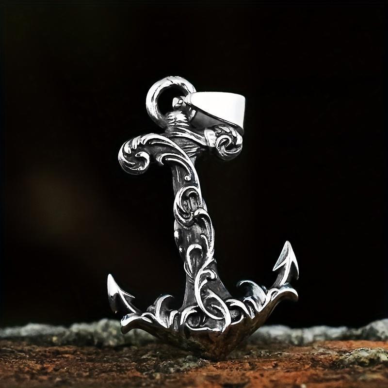 Классическая мода якорь браслет узор крест античный кулон ожерелье мужские аксессуары на шею