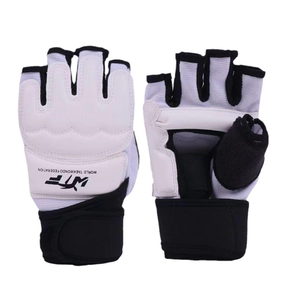 Taekwondo Protective Gear: Hand & Foot Protectors, Half-Finger Boxing Gloves for Adults & Children