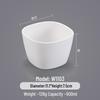 Белые melamine коммерческие миски для риса и супа