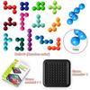 Kid Puzzle Games 40 Challenges IQ 3D Puzzler Board Travel Game Kids & Adults Cognitive Skill-Building Brain Game Montessori Toys