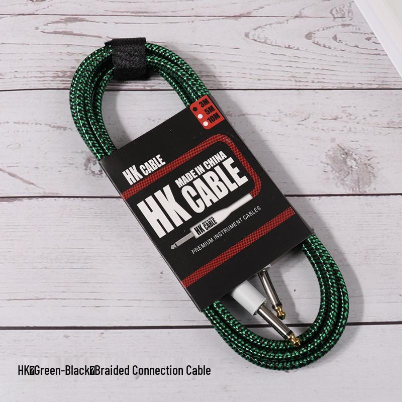 Нейлоновый плетеный соединительный кабель для педалей эффектов с шумоподавлением для электро- и акустических гитар